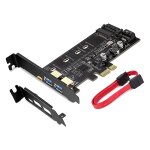 Carte adaptateur pci - e vers usb 3. 0 pci express, y compris 1 usb c et 2 ports usb a, m. 2 nvme vers ...