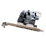 Carte adaptateur pcie pci - express vers sata3. 0 asm1061 esata3. 0 + sata3. 0, prise en charge de 6 ...