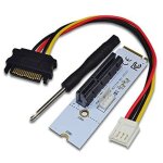 Carte d'adaptation m. 2 a pci - e 4x, cl� m a pcie x4, avec indicateur de tension led, pour le minage ...