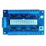 Carte de drivation d'alimentation pc 24 / 20 broches atx - dc, tout nouveau design, adaptateur de module, ...