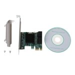 Carte d'extension pci - e 3. 0 x1 a 4 ports sata iii, carte solide pour ordinateur de bureau Carte d'extension pci - e 3. 0 x1 a 4 ports sata iii, carte solide pour ordinateur de bureau