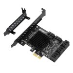 Carte d'extension sata 3 pci express, 8 ports, pcie 1x vers sata 3. 0, adaptateur 6 go pour disque dur ...