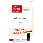 Carte g�ologique de la france : p�zenas