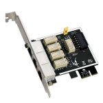 Carte d'isolation d'alimentation r�seau et disque dur, pci - e rj45 gigabit, commutateur de disque dur ...