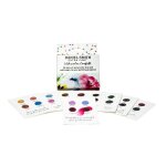 Carte nuancier d aquarelle set confetti