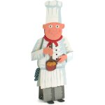 Carte pop - up 3d chef de cuisine - idale comme carte d'invitation pour un djeuner ou un dner, un ...