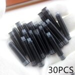 Cartouche d'encre bleue et noire jetable, lot de 30 pi�ces, lot de cartouches d'encre, stylo, longueur, ...