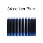 Cartouches d'encre a gros calibre, bleu jetable, pour stylo plume noir, 20 pices, qualit de luxe