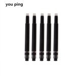 Cartouches d'encre jetables noires pour stylos a plume, deux tailles, fournitures de papeterie de bureau ...