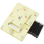 Cartouches d'encre pour stylo plume de couleur noir, paquet de 30 cartouches de recharge d'encre, taille ...