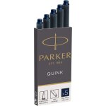 Cartouches d'encre pour stylo plume longue encre bleue / noire quink lot de 5