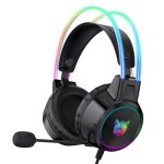 Casque de jeu professionnel x15pro, avec microphone rgb, 3. 5 mm, pour pc, xbox, ps4