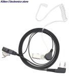 Casque a tube acoustique, pour talkie - walkie radio k, ecouteurs ptt avec microphone, oreillettes de ...