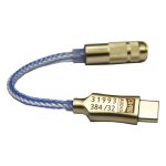 Casque usb type - c dac bleu avec sortie 3. 5mm snr128db pcm 32b / 384khz pour android windows 10, appel ...