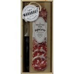 La cave a saucisson - apro & tapas - coffret avec 1 planche de dcoupe intgre, 1 couteau a saucisson ...