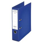 Centra lot de 12 classeurs chromos a levier en plastique a4 bleu fonc�