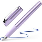 Ceod shiny 168656 stylo plume pour droitiers et gauchers plume m avec cartouche d'encre bleu roi violet ...