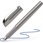 Ceod shiny stylo a plume (pour droitiers et gauchers, plume m, cartouche d'encre bleu royal incluse) ...