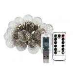 Cha�ne de lumi�re solaire, boule ronde en forme d'ananas, fil de cuivre abs, lampes suspendues de maison ...