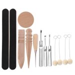 Chanfreineur de coupe multi - tailles en bois massif, 13 pièces, pour polir les bords artisanaux en cuir, ... Chanfreineur de coupe multi - tailles en bois massif, 13 pièces, pour polir les bords artisanaux en cuir, ...