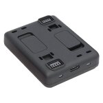 Chargeur de batterie double hub pour insta360 one r, support de charge rapide, base de batterie one r, ... Chargeur de batterie double hub pour insta360 one r, support de charge rapide, base de batterie one r, ...