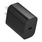 Chargeur mural portable 20w usb - c pd3. 0, charge rapide, t�te de charge, noir, adaptateur secteur usb ...