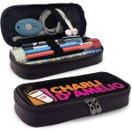 Charli damelio etui a crayons en cuir sac a crayons pochette avec porte - stylo a fermeture eclair en ...