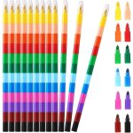 Checarzhn - - no1 - 12 pices blocs de construction crayon mignon graffiti stylos peinture a l'huile ...