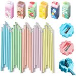 Checarzhn - - no1 - lot de 30 crayons a fleurs avec gommes mignonnes, 5 couleurs, 6 crayons par couleur, ... Checarzhn - - no1 - lot de 30 crayons a fleurs avec gommes mignonnes, 5 couleurs, 6 crayons par couleur, ...