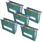 Chemises suspendues en plastique - r�sistantes et imperm�ables, design 2 en 1 avec 35 pochettes pour ...