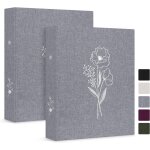 Cheng - lot de 2 classeurs esthétiques a5 a 2 anneaux, couverture rigide en lin, petits anneaux ronds, ... Cheng - lot de 2 classeurs esthétiques a5 a 2 anneaux, couverture rigide en lin, petits anneaux ronds, ...