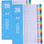 Cheng - lot de 2 intercalaires a4 pour classeur a levier, 26 onglets, séparateurs en plastique pour dossiers, ... Cheng - lot de 2 intercalaires a4 pour classeur a levier, 26 onglets, séparateurs en plastique pour dossiers, ...