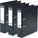 Cheng - lot de 3 classeurs a levier noirs a4 xl 80mm 2 anneaux capacité 750 feuilles couverture polypro ... Cheng - lot de 3 classeurs a levier noirs a4 xl 80mm 2 anneaux capacité 750 feuilles couverture polypro ...