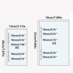 Cheng - a6 couverture de classeur a anneaux en pvc souple 6 trous classeur a anneaux rechargeable classeur ...