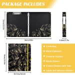 Cheng - cenvialuxy classeur a4 3 anneaux, 2 en 1 porte document a4 avec porte bloc, dossier rangement ...