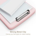 Cheng - porte - bloc avec rangement, porte - stylo et classeur lgal a4, en plastique rsistant, a ouverture ...