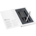 Chenquansarl - lot de 1 stylo a bille et porte - mine en acier inoxydable bross avec logo twin pen 606 ...