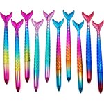 Chenquansarl - lot de 10 stylos a bille cratifs en forme de queue de poisson - encre bleue - fournitures ...