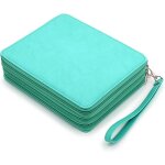 Chenquansarl - 120 slots trousse a crayons de couleur en pu cuir sac de crayons etui a crayons grande ...
