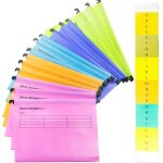 Chenquansarl - lot de 15 dossiers suspendus en polypropylne avec onglets et inserts de cartes pour l'cole, ...