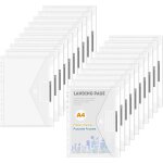 Chenquansarl - lot de 36 chem s en plastique a4 avec renforts a 11 trous pour classeurs a 2 / 3 / 4 anneaux, ...