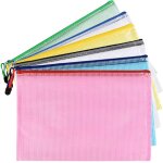 Chenquansarl - lot de 36 pochettes a4 en plastique avec fermeture zippe - porte - documents a zip