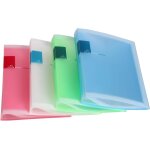 Chenquansarl - lot de 4 protge - documents en polypropylne a5, 160 pochettes transparentes pour 320 ...