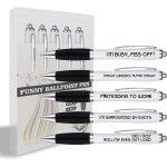 Chenquansarl - lot de 5 stylos a bille amusants pour collgue, travail, bureau, anniversaire, etc