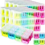 Chenquansarl - lot de 96 taille - crayons manuels a double trou pour enfants colorés avec couvercle portable ... Chenquansarl - lot de 96 taille - crayons manuels a double trou pour enfants colorés avec couvercle portable ...