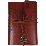 Chenquansarl - carnet de notes a feuilles en cuir pu avec reliure vlin vintage carnet de notes vintage ...