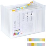 Chenquansarl - classeur a levier extensible a 13 compartiments avec etiquettes colores, porte - documents ...