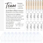 Chenquansarl - coffrets - cadeaux pour collgues contient 10 cartes d'quipe 10 jetons de caddie 10 stylos ...
