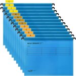 Chenquansarl - dossiers suspendus a4 12 pices renforcs avec onglets et insertions de carte bleu pour ...