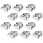 Chenquansarl - double trou taille - crayon 12pcstaille crayon metal maquillage alliage d'aluminium pour ...